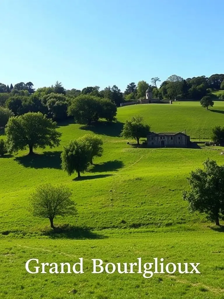 A scenic view of the Grand Bourglioux site, showcasing its natural beauty and the organization's efforts to promote sustainable tourism and responsible access.